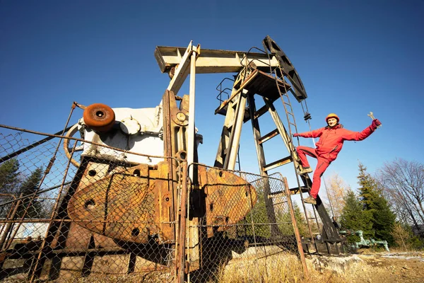 Oude Olie Gasveld Oekraïense Karpaten Begonnen Onder Oostenrijk Hongarije Polen — Stockfoto