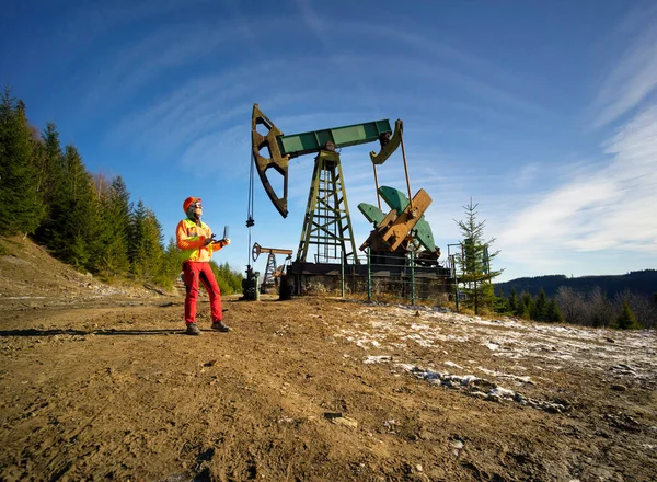 Antico Giacimento Petrolio Gas Nei Carpazi Ucraini Iniziato Sotto Austria — Foto Stock