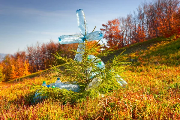 Nei Carpazi Sulla Cresta Borzhava Disastro Ecologico Alte Montagne Autunnali — Foto Stock