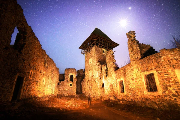 Nevitsky Castle Ukraine Uzhgorod Uzh River Antique 13Th Century Masonry — Stock Photo, Image