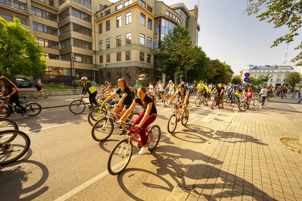 Ukraine Ivano Frankivsk Août 2021 Circuit Vélo Annuel Célèbre Avant — Photo