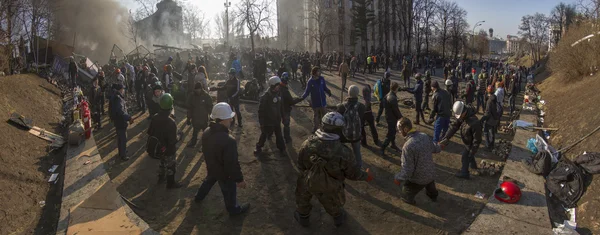 Freed from government troops Evromaydan — Stockfoto