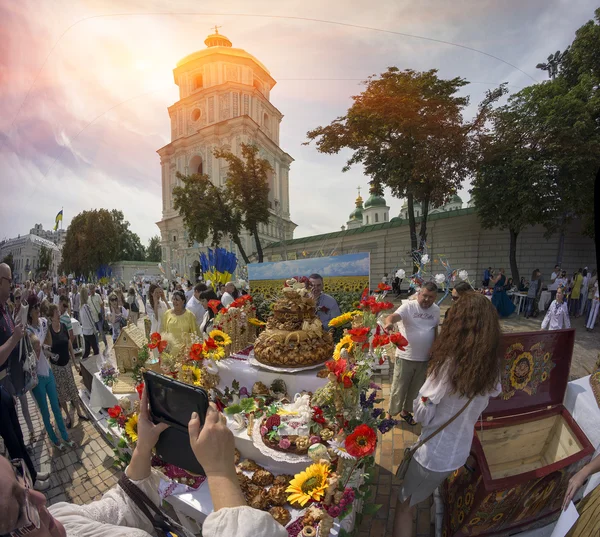在基辅的独立日 — 图库照片