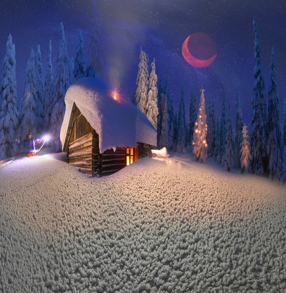 Kerstmis in de Karpaten — Stockfoto