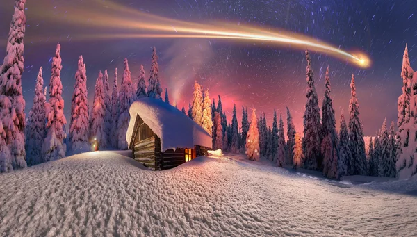 Natale in montagna Carpazi — Foto Stock