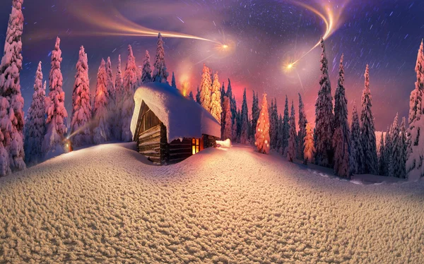 喀尔巴阡山的圣诞节 — 图库照片