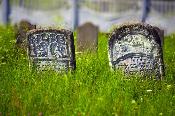 Sírkő műemlékek Karaita temetőben — Stock Fotó