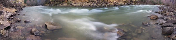 Mountain River Black Cheremosh Rápido Fluindo Verhovina Montanhas Selvagens Com — Fotografia de Stock