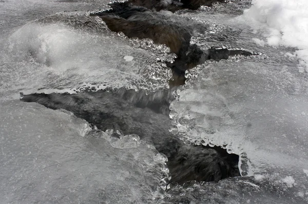 Frozen mountain stream — Stock Photo, Image