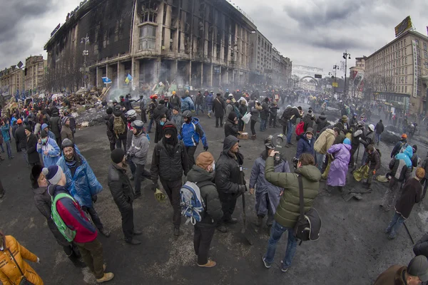 Libertado das tropas do governo Euromaidan — Fotografia de Stock