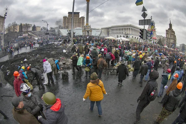 Звільнені від урядові війська Euromaidan — стокове фото