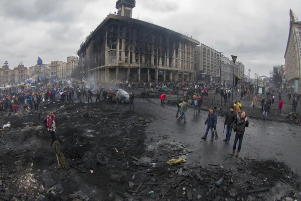 Libertado das tropas do governo Euromaidan — Fotografia de Stock