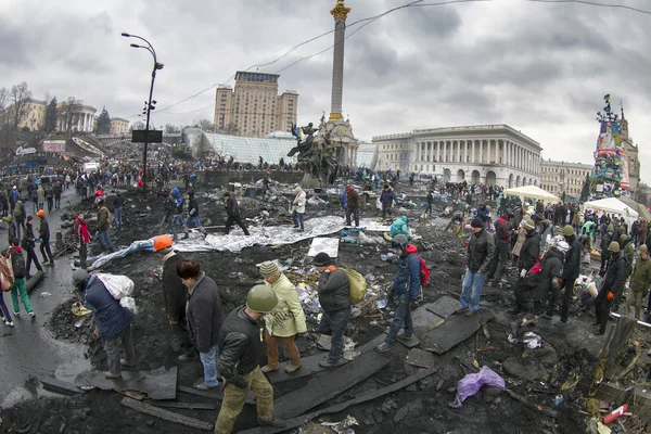 Libertado das tropas do governo Euromaidan — Fotografia de Stock