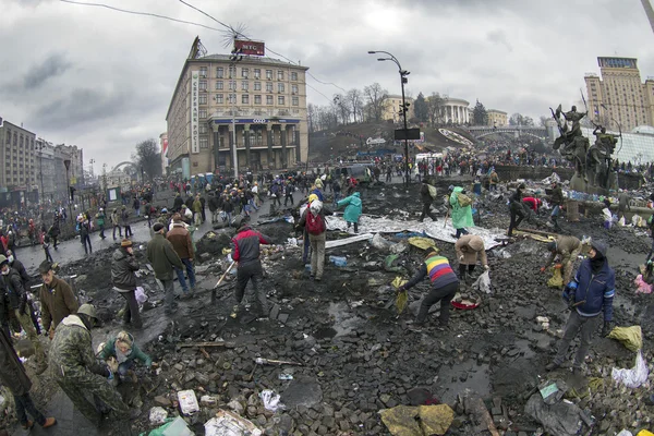 Befreiung von Regierungstruppen am Euromaidan — Stockfoto