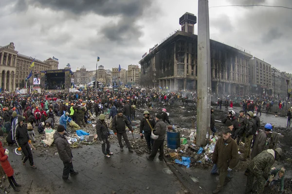 Libertado das tropas do governo Euromaidan — Fotografia de Stock