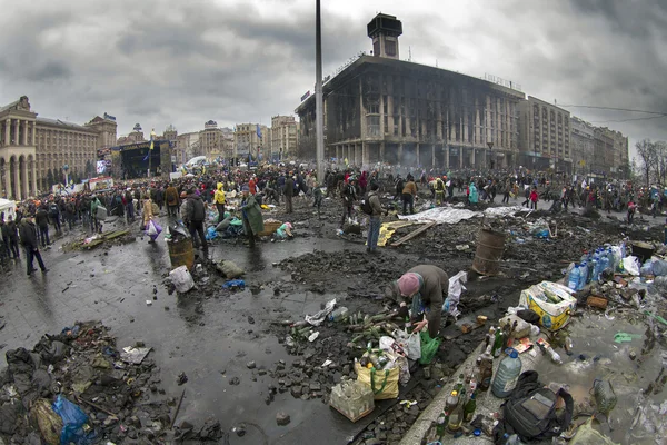 Megszabadult a kormány csapatok Euromaidan — Stock Fotó