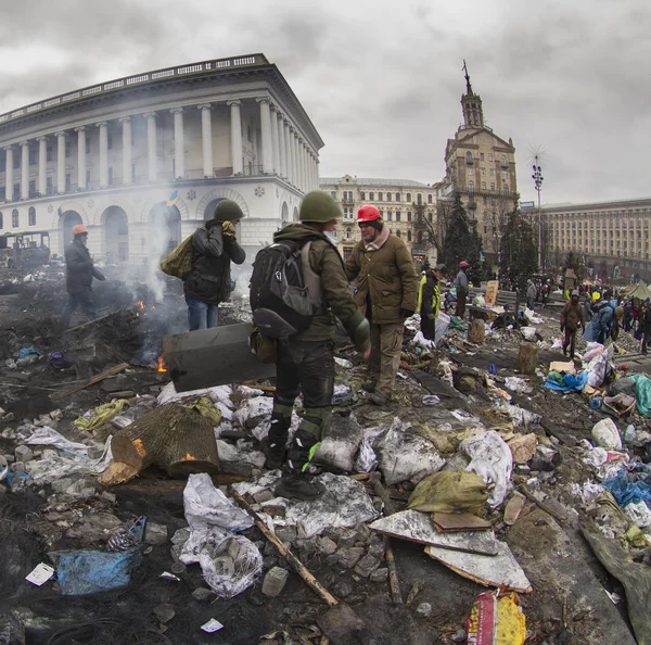 Libertado das tropas do governo Euromaidan — Fotografia de Stock