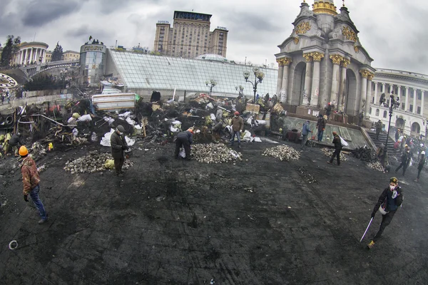 Звільнені від урядові війська Euromaidan — стокове фото
