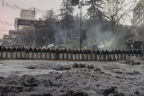 Savaşlar ve göstericiler sonra geçici ateşkes — Stok fotoğraf