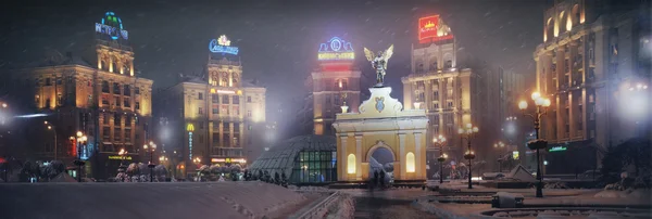 New Year in the capital of Ukraine — стокове фото