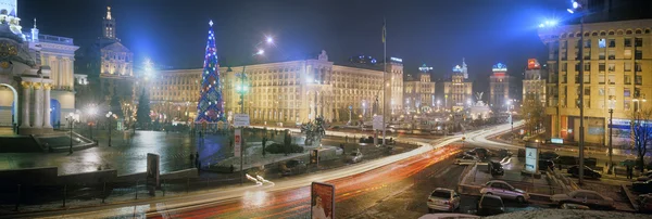 New Year in the capital of Ukraine — 图库照片