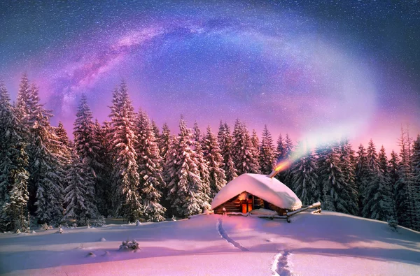 Crăciunul în munții Carpați — Fotografie, imagine de stoc