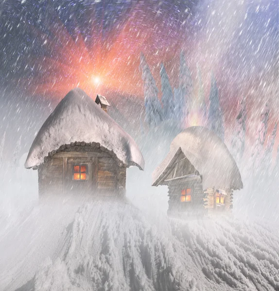 Fairy huizen in Bergen — Stockfoto