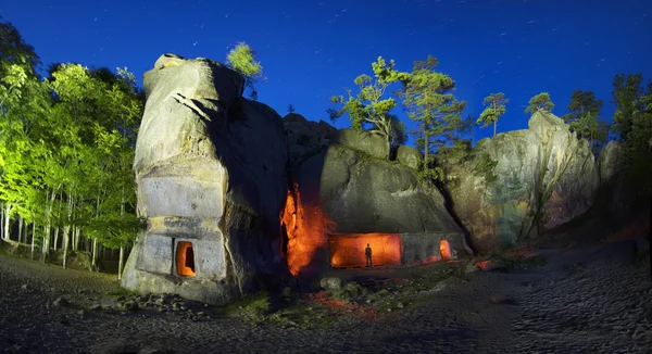 Rocks Dobush night — Stock Photo, Image