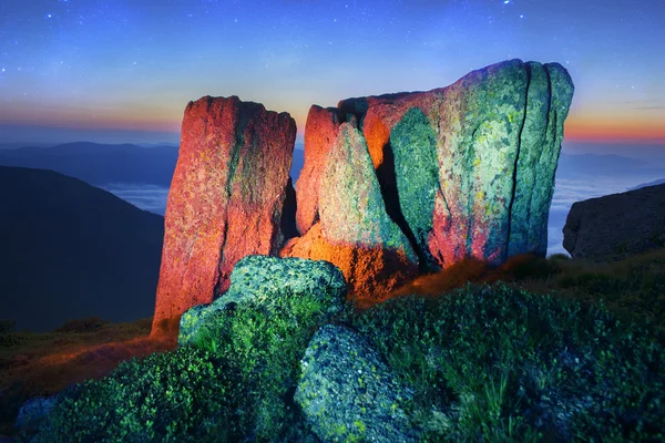 Rocks in wild mountains — Stock Photo, Image