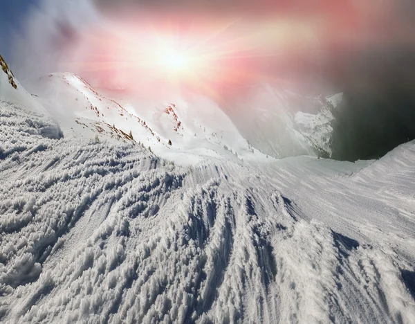 Schöne Winterberge — Stockfoto