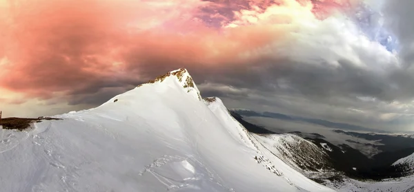 Montanhas Cárpatas no inverno — Fotografia de Stock