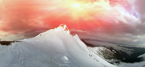 Carpathian mountains in winter — Stock Photo, Image