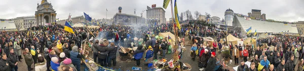 ヤヌコーヴィチ大統領に対する大規模な抗議 — ストック写真