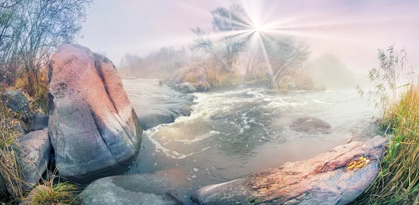 Krásný Podzim Jižní Bug Řeka Ukrajině — Stock fotografie