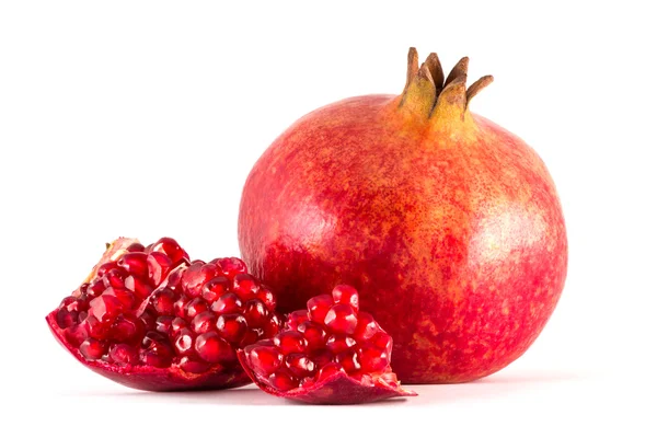 Pomegranate on white background, isolated — Stock Photo, Image