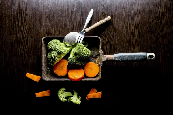 Yemek stilisti natürmort.