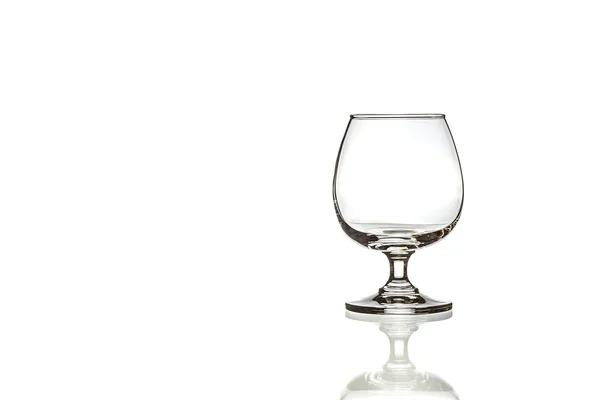 Leeres Glas auf isoliertem — Stockfoto