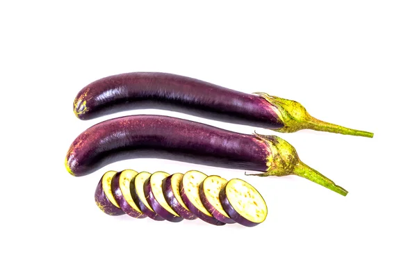 Violet Eggplant on isolated