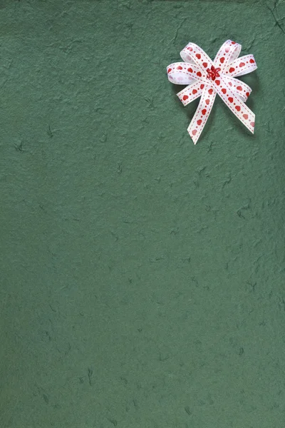 Green Paper Texture and Ribbon