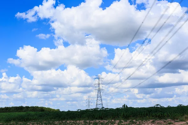 yüksek gerilim iletim kulesi.