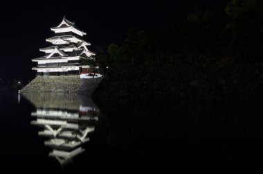 Geceleri Matsumoto Kalesi