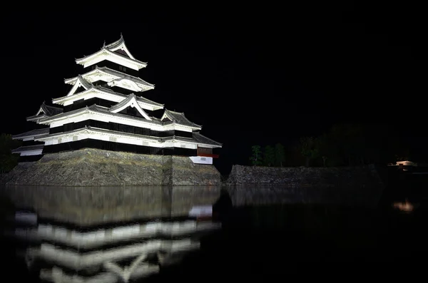 Castillo de Matsumoto por la noche — Foto de Stock