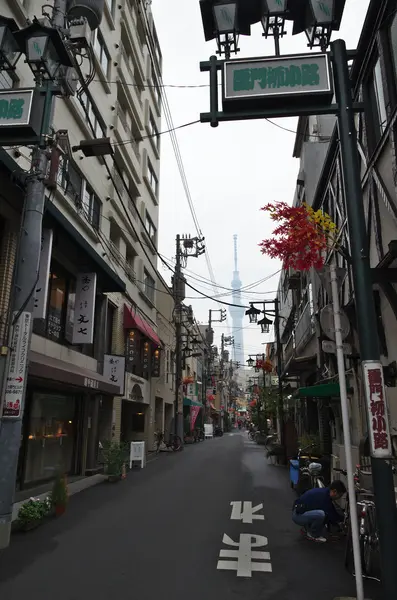 Wąską uliczkę Tokio — Zdjęcie stockowe