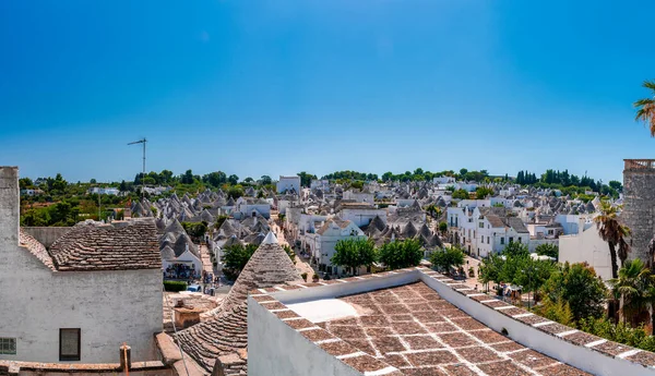 Casas Trulli Tradicionales Alberobello Provincia Bari Región Puglia Italia Hermosa — Foto de Stock