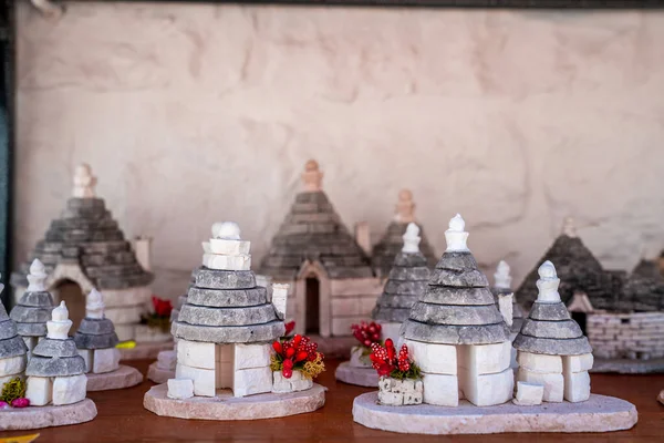 이탈리아 글리아 지역인 지방의 벨로에 전통적 기념품들 아름다운 이탈리아 — 스톡 사진