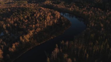 Turaides kaleli Sigulda hava sahası, büyük yeşil ormanlar, vadi boyunca teleferikli Gauja nehri üzerindeki köprü. Güzel Letonya.