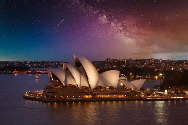 Sydney Australia Mayo 2020 Colorido Amanecer Rosado Sobre Cdb Ciudad — Foto de Stock