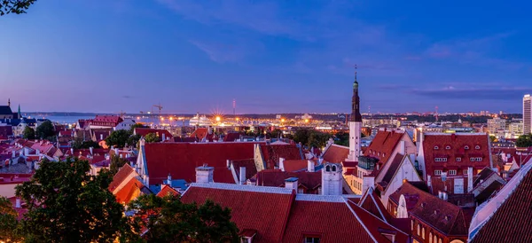 Panorama Aérien Été Panoramique Vieille Ville Tallinn Estonie — Photo