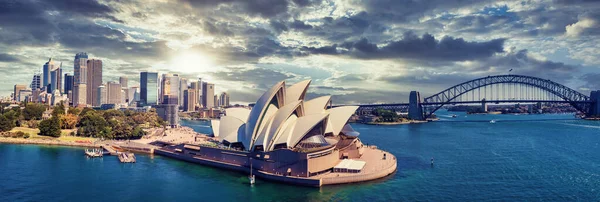 June 2020 Sydney Australia Beautiful Aerial View Sydney City Harbour — Stock Photo, Image