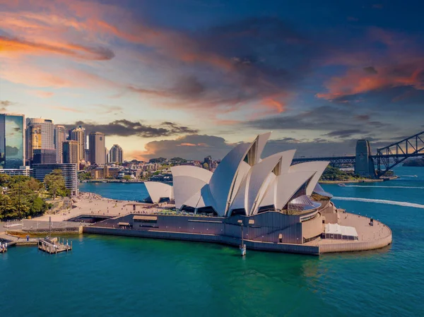 Juni 2020 Sydney Australien Vacker Antenn Utsikt Över Sydney Stad — Stockfoto